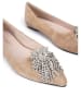 loft37 Leder-Ballerinas in Beige
