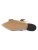 loft37 Leder-Slingballerinas in Silber