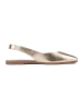 loft37 Leder-Slingballerinas in Gold