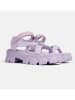 loft37 Leren haksandalen paars