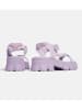 loft37 Leren haksandalen paars