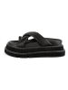 loft37 Leren teenslippers zwart
