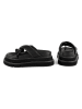loft37 Leren teenslippers zwart