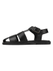 loft37 Leder-Halbsandalen in Schwarz