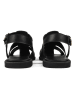 loft37 Leder-Halbsandalen in Schwarz