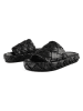 loft37 Leder-Pantoletten in Schwarz