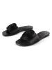 loft37 Leren slippers zwart