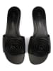 loft37 Leren slippers zwart