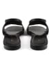 loft37 Leren slippers zwart