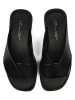 loft37 Leren slippers zwart
