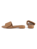 loft37 Leder-Pantoletten in Beige
