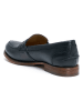 British Passport Leren mocassins donkerblauw