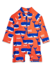 Toby Tiger Bade-Overall in Rot
