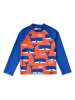 Toby Tiger Badeshirt in Blau/ Rot