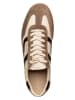 Gant Leder-Sneakers in Creme/ Braun/ Schwarz