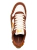 Gant Leren sneakers wit/bruin/oranje