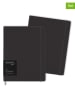 Moleskine 2er-Set: Notizbücher in Schwarz - (B)19 x (H)25 cm