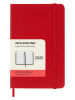 Moleskine Kalendarz dzienny "2025" w kolorze czerwonym - 9 x 14 cm