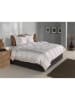 Zo!Home Mako-satijnen beddengoedset "Tratti di Satinado" wit/beige