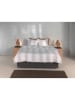 Zo!Home Mako-satijnen beddengoedset "Tratti di Satinado" wit/beige