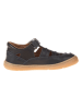 El Naturalista Leren ballerina's donkerblauw