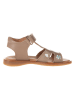 El Naturalista Leren sandalen lichtbruin