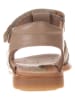 El Naturalista Leren sandalen lichtbruin