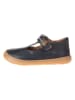 El Naturalista Leren ballerina's donkerblauw