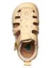 El Naturalista Leren enkelsandalen geel