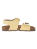 El Naturalista Leren sandalen geel