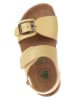El Naturalista Leren sandalen geel
