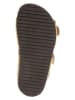 El Naturalista Leren sandalen geel