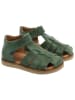 POM POM Leren enkelsandalen groen