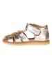 POM POM Leder-Halbsandalen in Gold