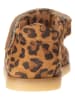 POM POM Leder-Halbsandalen in Braun