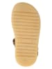 POM POM Leder-Halbsandalen in Braun
