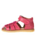 POM POM Leder-Halbsandalen in Pink