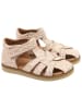 POM POM Leren enkelsandalen crème