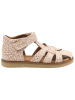 POM POM Leder-Halbsandalen in Creme