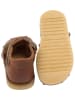 POM POM Leder-Halbsandalen in Hellbraun