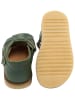POM POM Leder-Halbsandalen in Grün