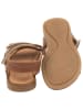 POM POM Leren sandalen lichtbruin