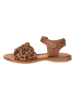 POM POM Leder-Sandalen in Braun