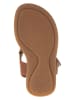 POM POM Leder-Sandalen in Braun
