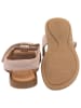 POM POM Leder-Sandalen in Beige