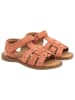 POM POM Leren sandalen oranje