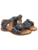 POM POM Leren sandalen donkerblauw