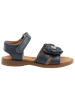POM POM Leder-Sandalen in Dunkelblau