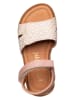 POM POM Sandalen bruin/meerkleurig