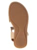 POM POM Leren sandalen beige